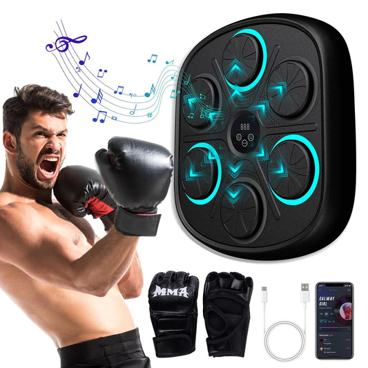 2024 Smart Music Boxing Machine: Home Wall-Mounted Training Gear - Bluetooth Interactive Fun - Fitness and Reflex Improvement