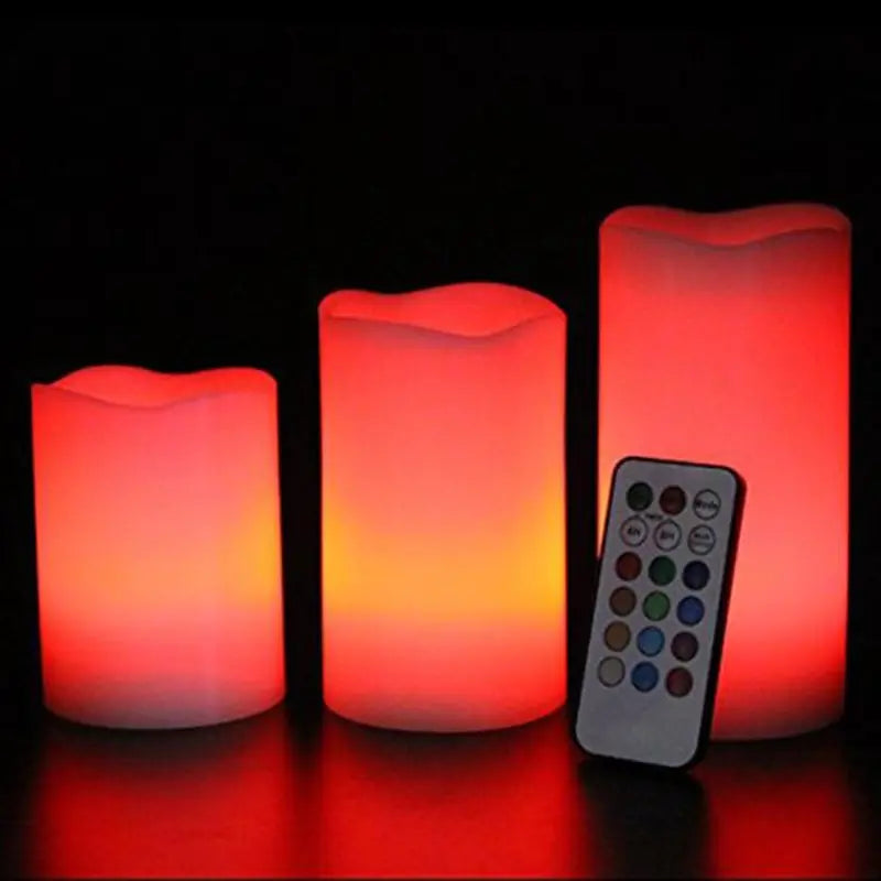 Remote Glow Multicolor LED Candles