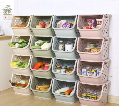 Storage Rack for Kitchen Utensils and Baskets