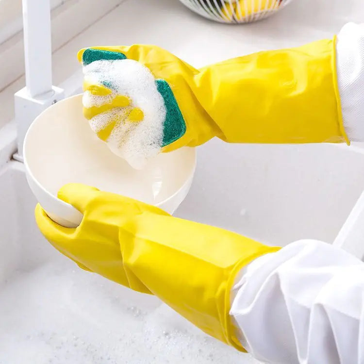 Latex Cleaning Gloves for Dishwashing and Kitchen Use