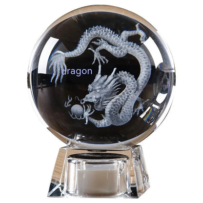 Crystal Ball Zodiac Decorative Crafts Luminous Ornaments