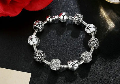 Chic Pink Rhinestone Bracelets (Bulk)