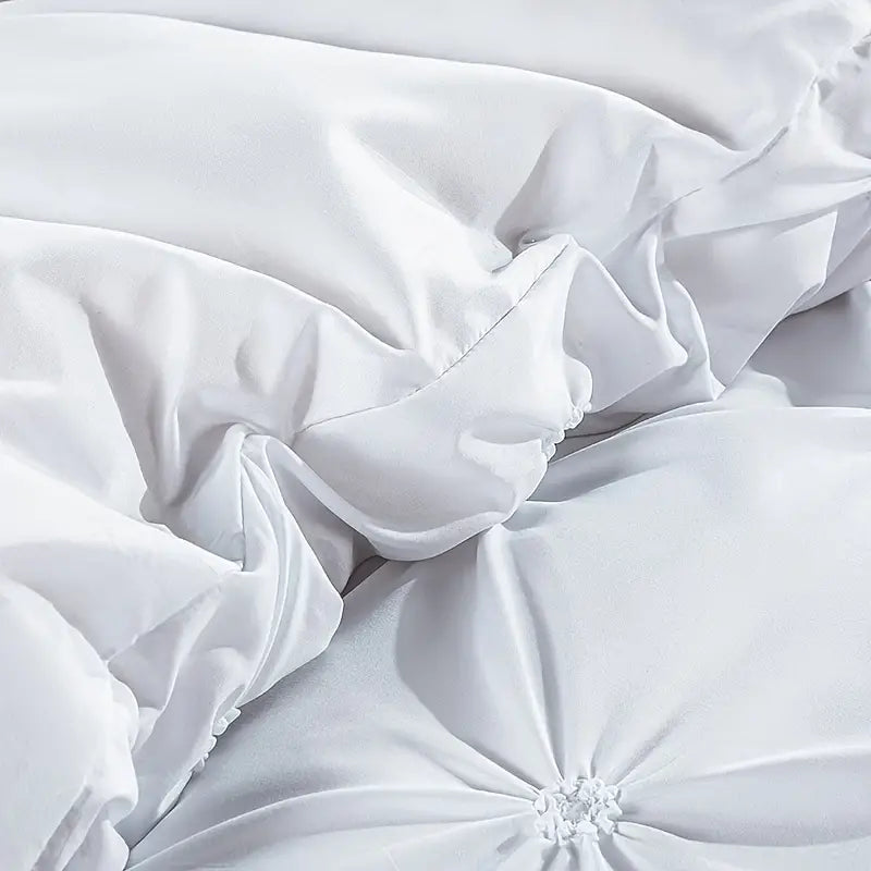 3pcs Handmade Decorative Duvet Cover Set (1 Duvet + 2 Pillowcases)