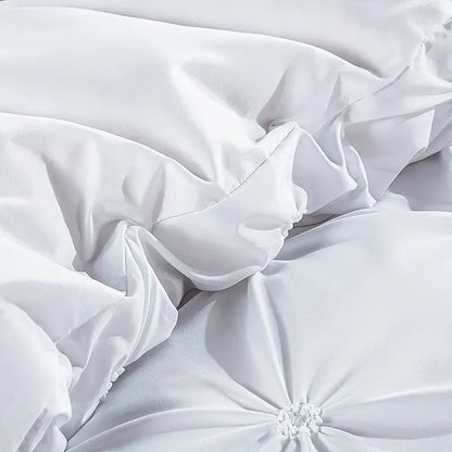 3pcs Handmade Decorative Duvet Cover Set (1 Duvet + 2 Pillowcases)