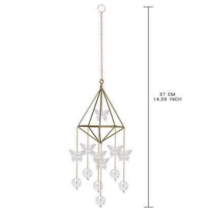Golden Air Rack Sun Catcher with AB Crystal Pendant