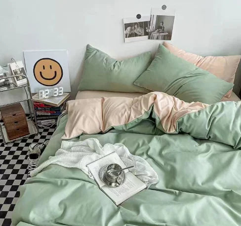 Brushed Cotton 4-Piece Fleece Set