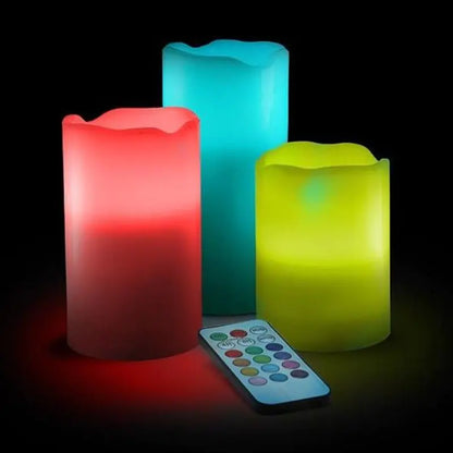 Remote Glow Multicolor LED Candles